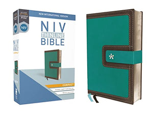 Holy Bible: New International Version, Turquoise/Chocolate, Leathersoft, Thinline, Red Letter