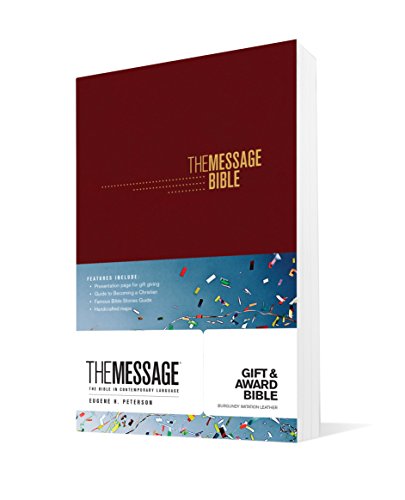 Message Gift and Award Bible, Burgundy