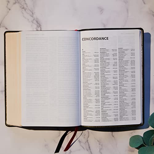 NKJV, Deluxe Reference Bible, Center-Column Giant Print, Leathersoft, Burgundy, Red Letter, Comfort Print: Holy Bible, New King James Version