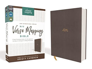 Holy Bible: New International Version, Verse Mapping, Gray Cloth Over Board: Find Connections in Scripture Using a Unique 5-Step Process