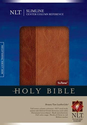 NLT Slimline Center Column Reference Bible, Indexed