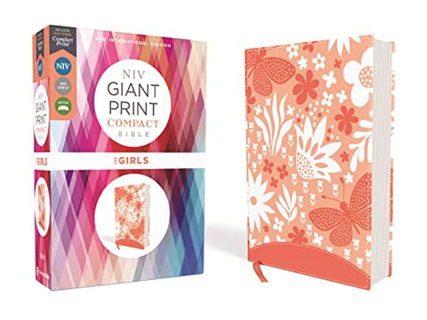 Holy Bible: New International Version, Coral, Leathersoft, Giant Print Bible for Girls, Comfort Print