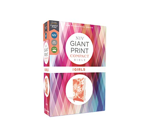 Holy Bible: New International Version, Coral, Leathersoft, Giant Print Bible for Girls, Comfort Print