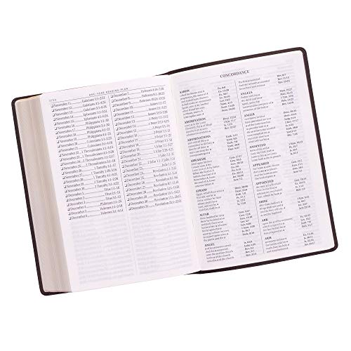 KJV Super Giant Print Brown Red Letters