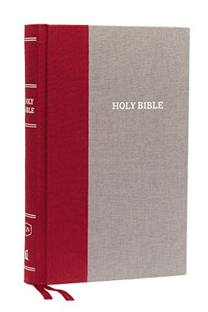 KJV, Thinline Reference Bible, Cloth over Board, Burgundy/Gray, Red Letter, Comfort Print: Holy Bible, King James Version