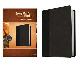 NIV Every Man's Bible Large Print Tutone Onyx/Black: Every Man's Bible, New International Version, Onyx & Black