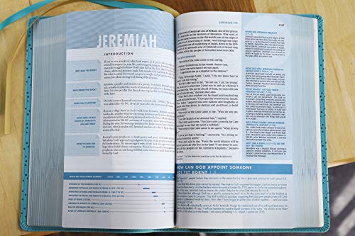 Quest Study Bible: New International Version, Teal, Leathersoft, Comfort Print, Personal Size