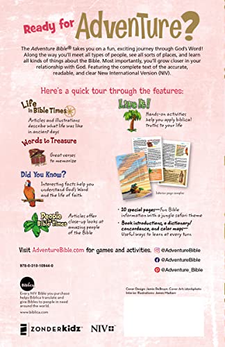 NIV Adventure Bible: New International Version, Full Color, Magnetic Closure