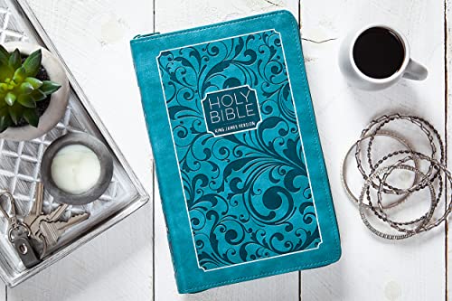 KJV Holy Bible Zip Turquoise: King James Version, Turquoise, Zip