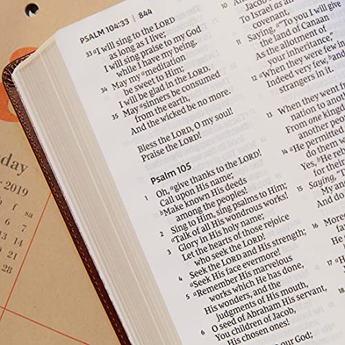 NKJV Holy Bible, Super Giant Print Reference Bible, Blue Leathersoft, 43,000 Cross references, Red Letter, Comfort Print: New King James Version: Holy Bible, New King James Version