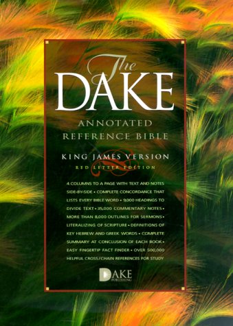 KJV Dake Burgundy Bonded Leather Bonded Leather