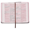 KJV Standard Size Lux-Leather Pink/Brown