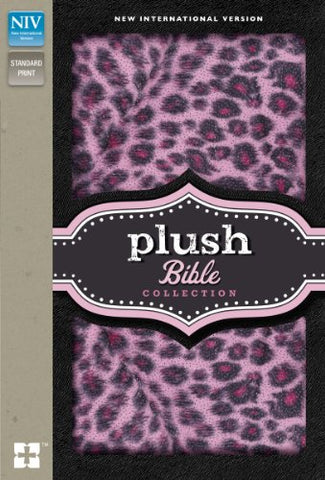 Holy Bible: New International Version, Pink Sparkle Leopard, Padded Hardcover, Plush Bible Collection