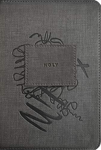 NLT Compact Zipper Bible, Filament Enabled Edition (Red Letter, Leatherlike, Charcoal Patch): New Living Translation, Filament Enabled Edition, Charcoal Patch, Leatherlike, With Zipper, Red Letter