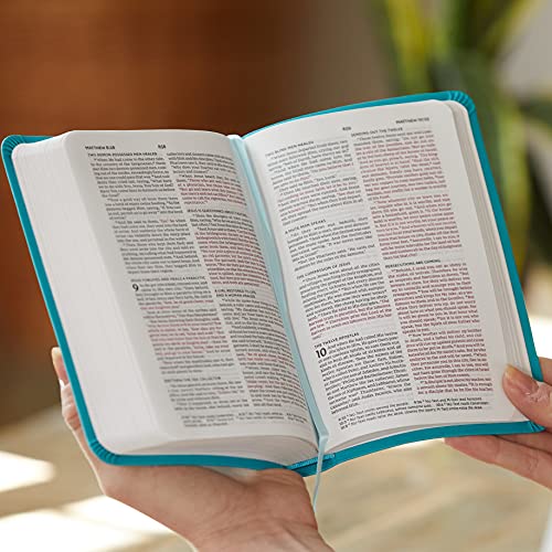 NKJV, Thinline Bible, Leathersoft, Navy, Red Letter, Comfort Print: Holy Bible, New King James Version