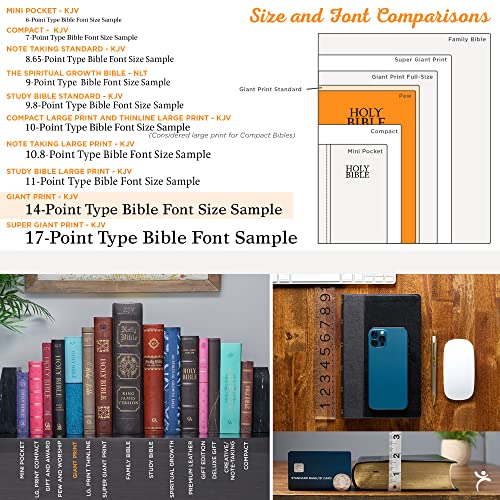 KJV Bible Giant Print 2-Tone Black/Dark Gray