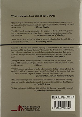 Theological Dictionary of the Old Testament: 10