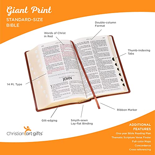 KJV Bible Giant Print 2-Tone Black/Dark Gray
