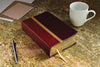 NIV & The Message Parallel Study Bible: Dark Caramel/Black Cherry Italian Duo-Tone