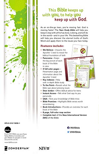 NIV, Teen Study Bible, Paperback