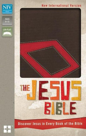 The Jesus Bible: New International Version Italian Duo-Tone, Chocolate/Red, Discover Jesus in Every Book of the Bible; Ribbon Marker