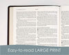 KJV Large Print Thinline Reference Bible, Filament Edition: King James Version, Black, Genuine Leather, Filament Enabled: Thinline Reference