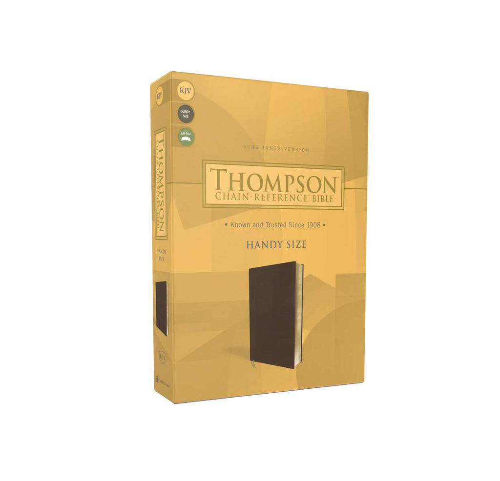 KJV, Thompson Chain-Reference Bible, Handy Size, Leathersoft, Brown, Red Letter: King James Version, Brown, Leathersoft, Red Letter, Handy Size Imitation Leather – Import, 8 June 2021