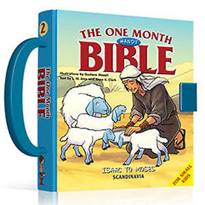 One Month Handy Bible Isaac-Jacob-Joseph-Moses-Children Bible- Stories for Boys- Rachel Animals-Leah- Bible Stories for Girls-God s ... Story Book for Children-Padded Hardcover