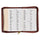 KJV Large Print Compact Bible Burgundy with Zipper Faux Leather