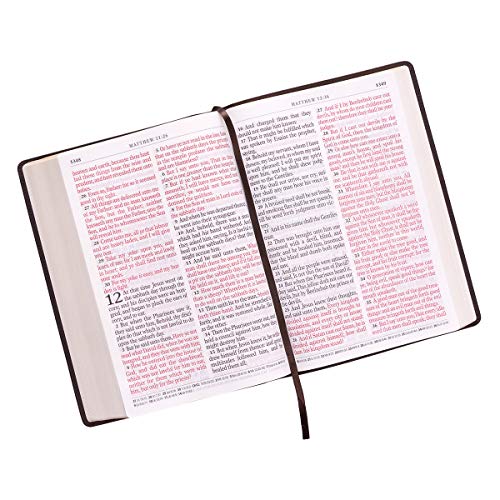 KJV Super Giant Print Brown Red Letters