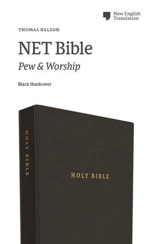 NET Bible, Pew and Worship, Hardcover, Black, Comfort Print: Holy Bible Hardcover – Import, 1 October 2019