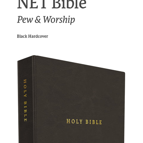 NET Bible, Pew and Worship, Hardcover, Black, Comfort Print: Holy Bible Hardcover – Import, 1 October 2019