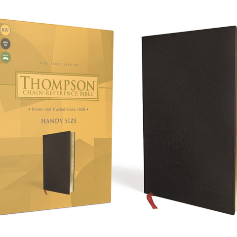 KJV, Thompson Chain-Reference Bible, Handy Size, Bonded Leather, Black, Red Letter: King James Version, Black, Bonded Leather, Handy Size, Red Letter Bonded Leather – Import, 8 June 2021