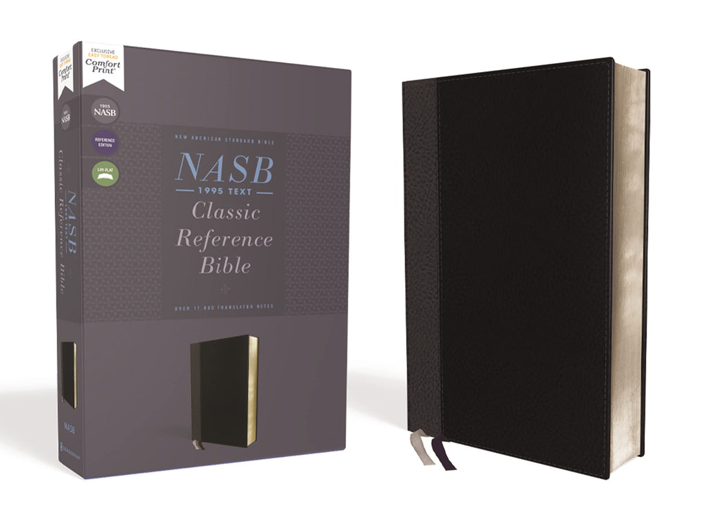 NASB, Classic Reference Bible, Leathersoft, Black, Red Letter, 1995 Text, Comfort Print Imitation Leather – 31 August 2021