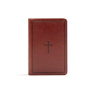 KJV Large Print Compact Reference Bible, Brown LeatherTouch