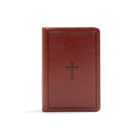 KJV Large Print Compact Reference Bible, Brown LeatherTouch