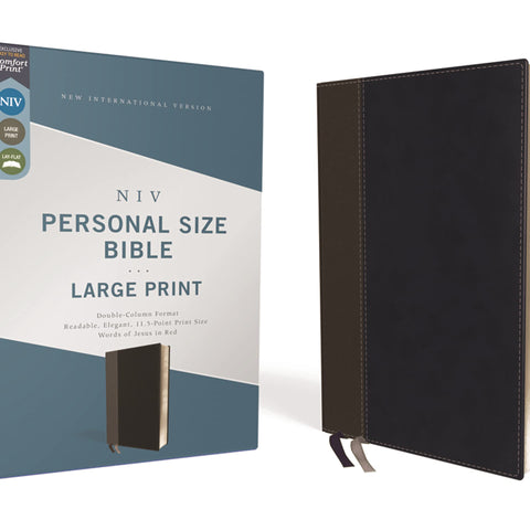 NIV, Personal Size Bible, Large Print, Leathersoft, Black, R Imitation Leather – 26 November 2019