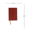 KJV Large Print Compact Reference Bible, Brown LeatherTouch