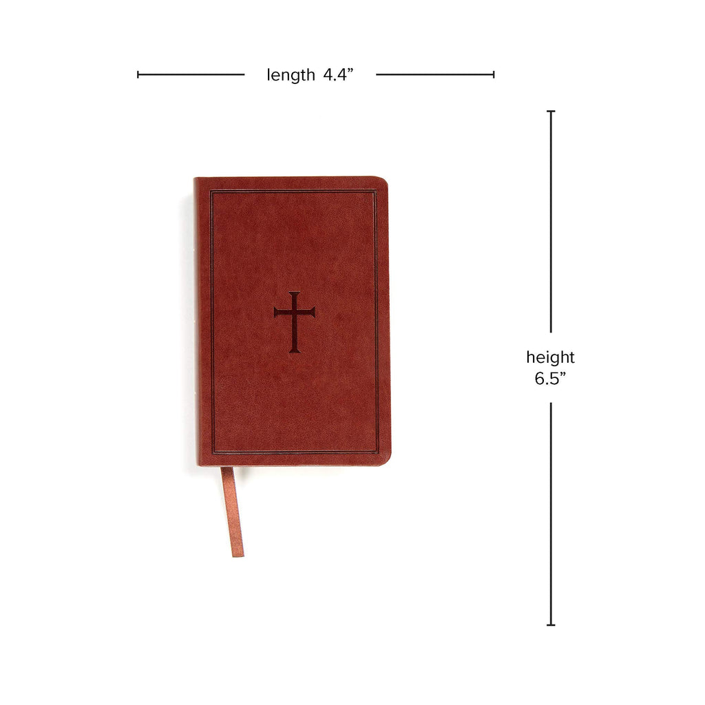 KJV Large Print Compact Reference Bible, Brown LeatherTouch