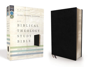 NIV Biblical Theology Study Bible: New International Version, Biblical Theology Study Bible, Black, Bonded Leather, Comfort Print; Follow God s Redemptive Plan As It Unfolds Throughout Scripture Bonded Leather