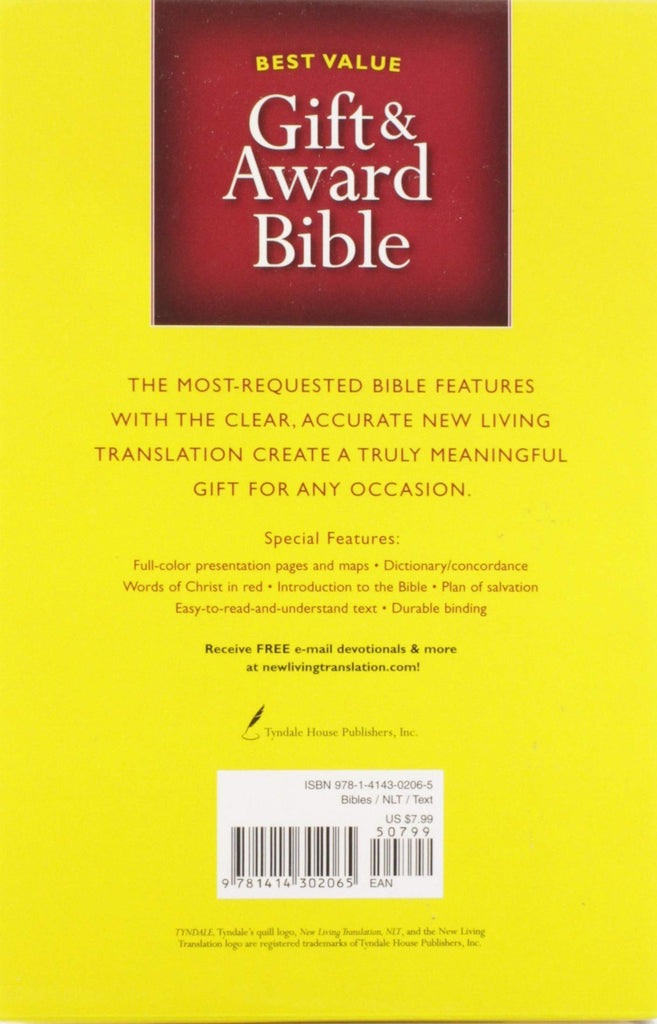 GIFT & AWARD BIB NLT BLACK E: New Living Translation (Gift and Award Bible: New Living Translation-2)