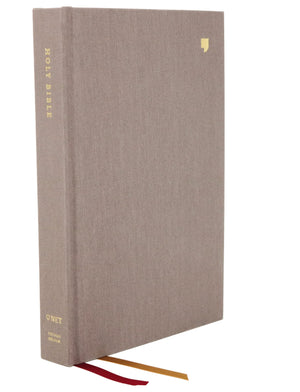 NET Bible, Thinline, Cloth over Board, Gray, Comfort Print: Holy Bible Hardcover – Import, 1 October 2019