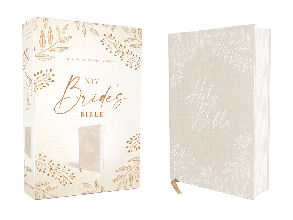 Holy Bible: New International Version, Bride's Bible, Cream, Cloth over Board, Red Letter, Comfort Print Hardcover