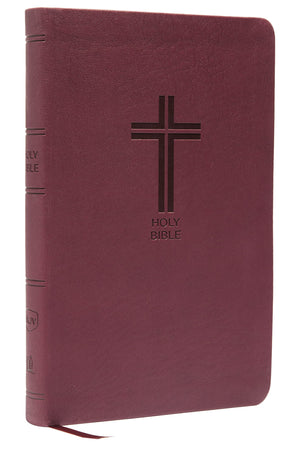 NKJV, Value Thinline Bible, Leathersoft, Burgundy, Red Letter, Comfort Print: Holy Bible, New King James Version