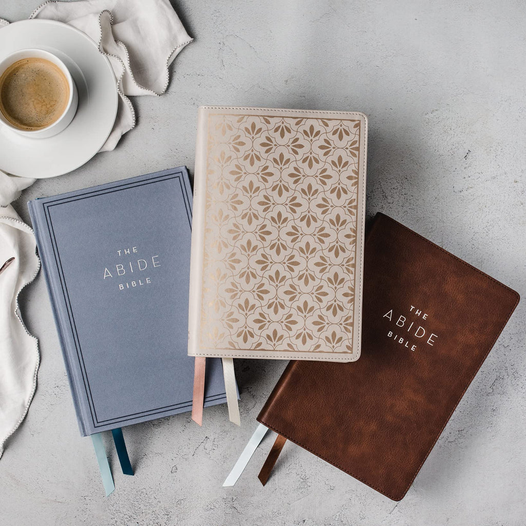NET, Abide Bible, Cloth over Board, Blue, Comfort Print: Holy Bible Hardcover – 23 July 2020