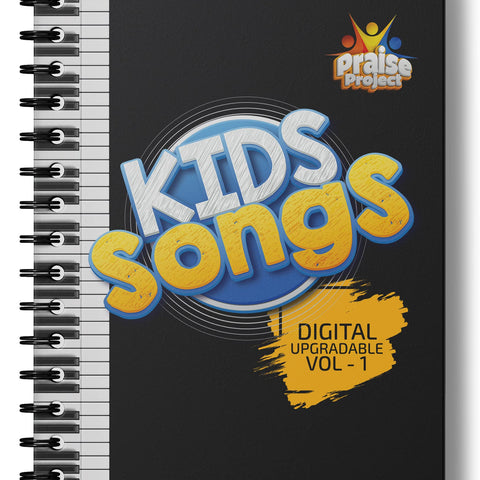 Christian Song Book - Worship songs with music - kids songs with music - Praise Project kids song book volume 1 - Christian Digital Song Book Spiral-bound – 1 January 2021