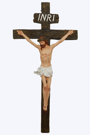Jesus Crucifix 35 Inch - Beautifully Crafted Jesus Statues: Meaningful Christian Gifts for Every Occasion