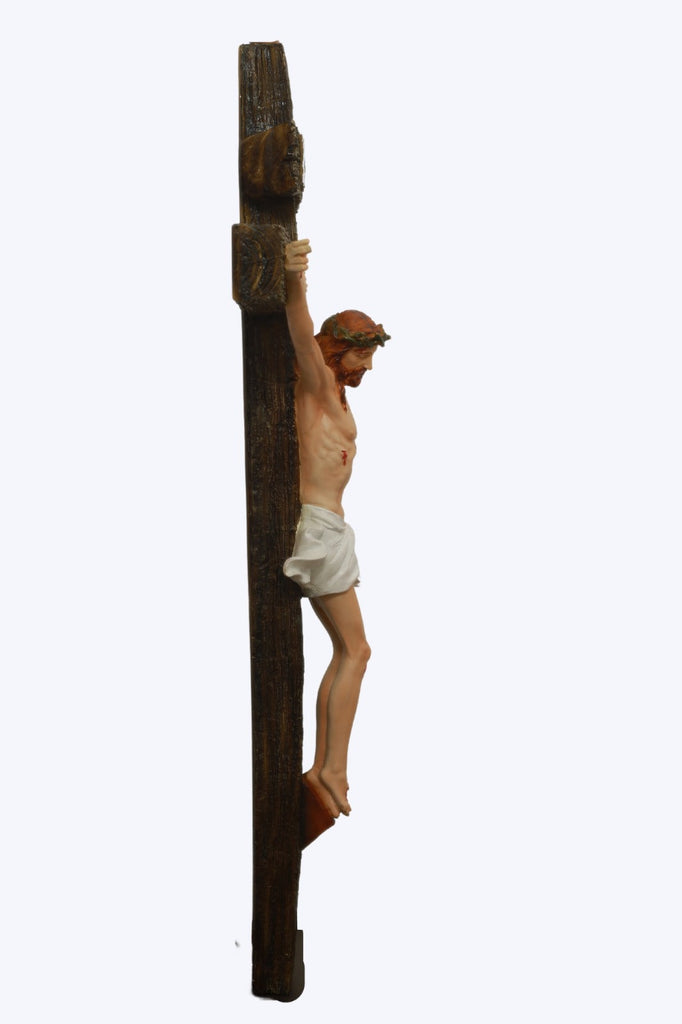 Jesus Crucifix 35 Inch - Beautifully Crafted Jesus Statues: Meaningful Christian Gifts for Every Occasion