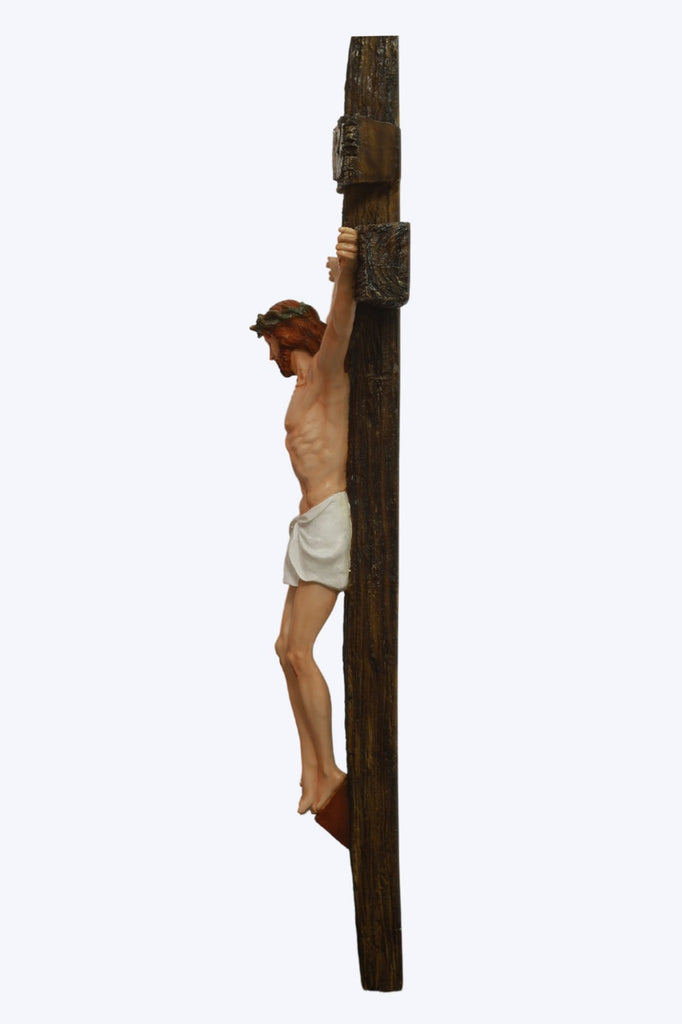 Jesus Crucifix 35 Inch - Beautifully Crafted Jesus Statues: Meaningful Christian Gifts for Every Occasion