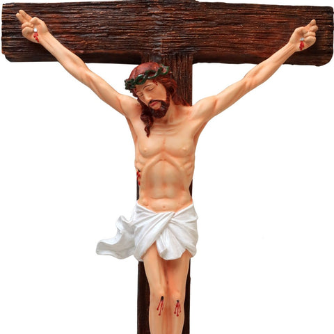 Jesus Crucifix 40 Inch - Beautifully Crafted Jesus Statues: Meaningful Christian Gifts for Every Occasion